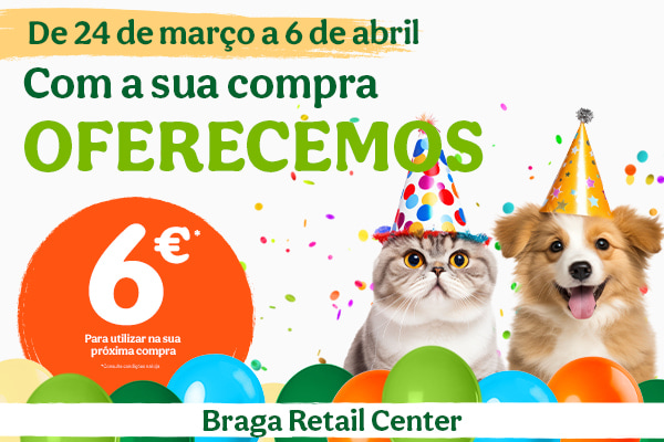 A Tiendanimal abre mais uma loja em Braga, no Braga Retail Center!