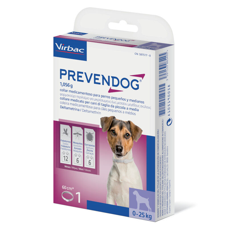 Virbac Prevendog Coleira Antiparasitária para cães de porte médio, , large image number null