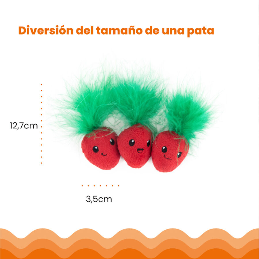 Outward Hound Catstages Strawbabies Morango de Peluche para gatos, , large image number null