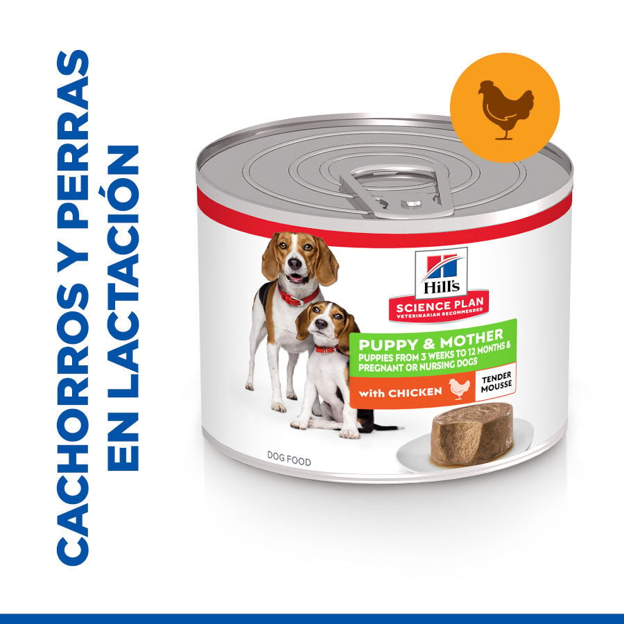 Hill's Science Plan Puppy&Mother Mousse de Frango em lata para cães , , large image number null