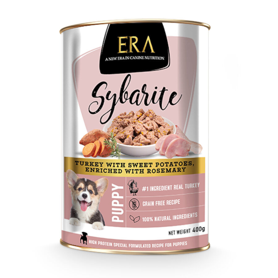 Era Sybarite Peru com Batata Doce e Alecrim patê em lata para cachorros 