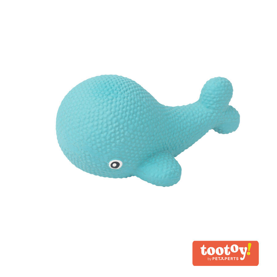 Tootoy! Puppy Mini Whale Toy mordedor para cachorros