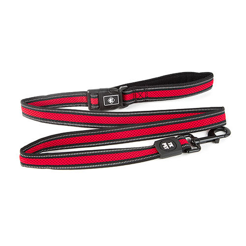 TK-Pet Reflective Comfort Trela Vermelha para cães