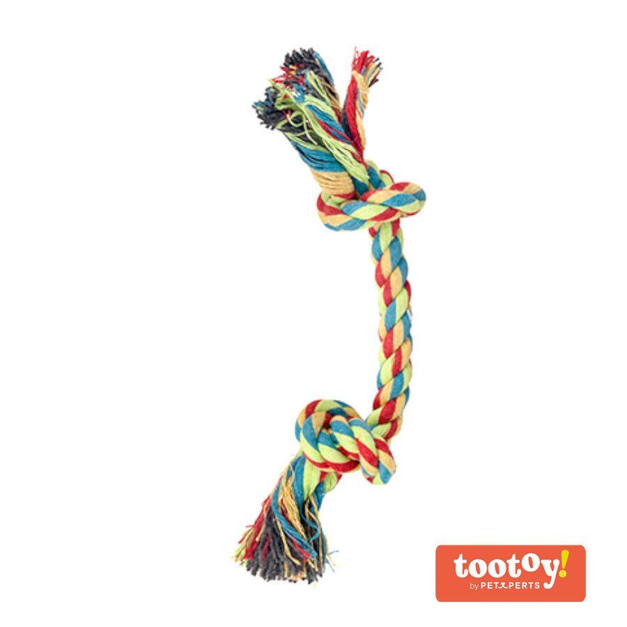 Tootoy! Rope Bone Multicolor Corda para cães