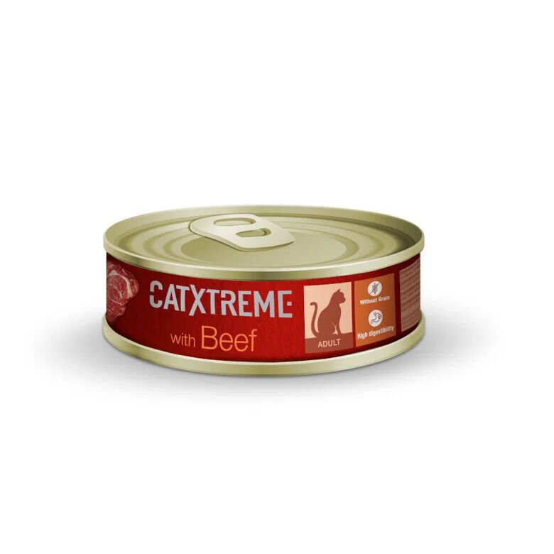 Catxtreme Sterilised Vitela patê em lata para gatos