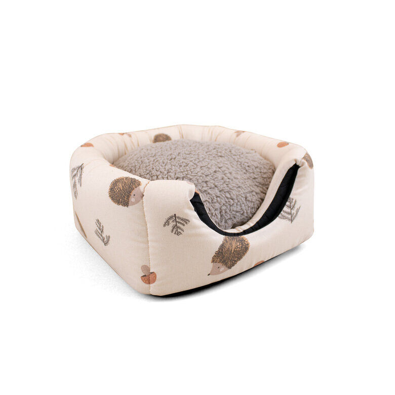 Leeby Cama Cueva Estampado de Erizos para gatos image number null