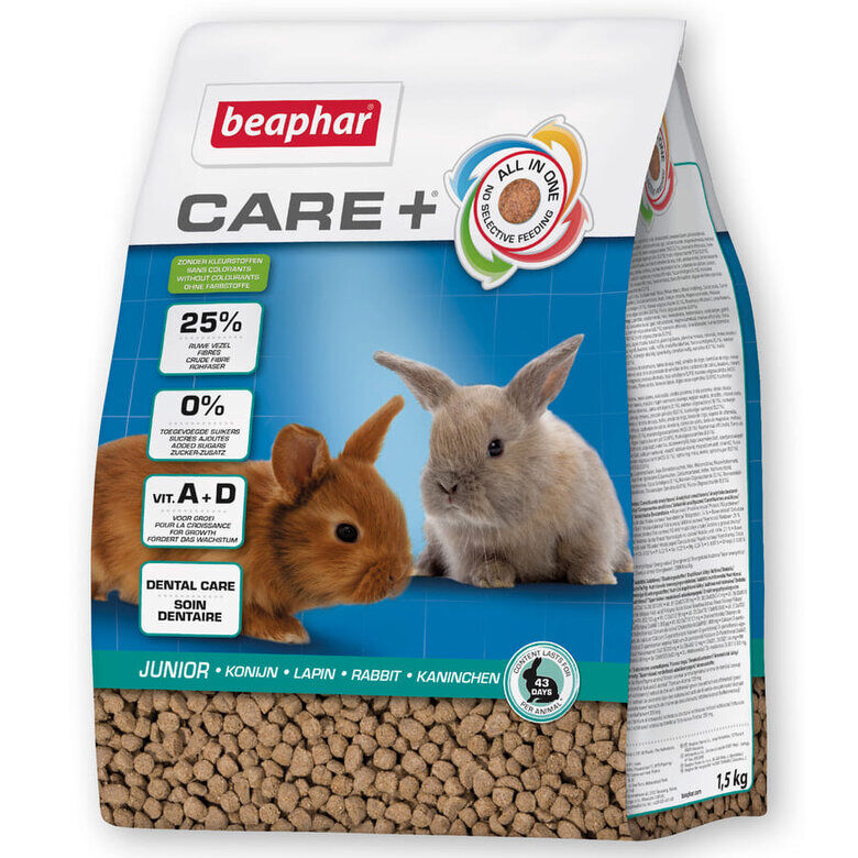 Beaphar Care + ração para coelhos Jr super premium