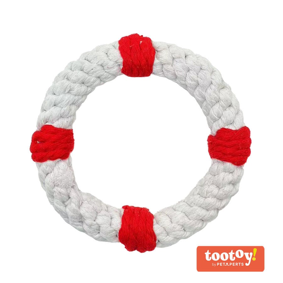 Tootoy! Comfort Life Ring Rope brinquedo com corda para cães, , large image number null