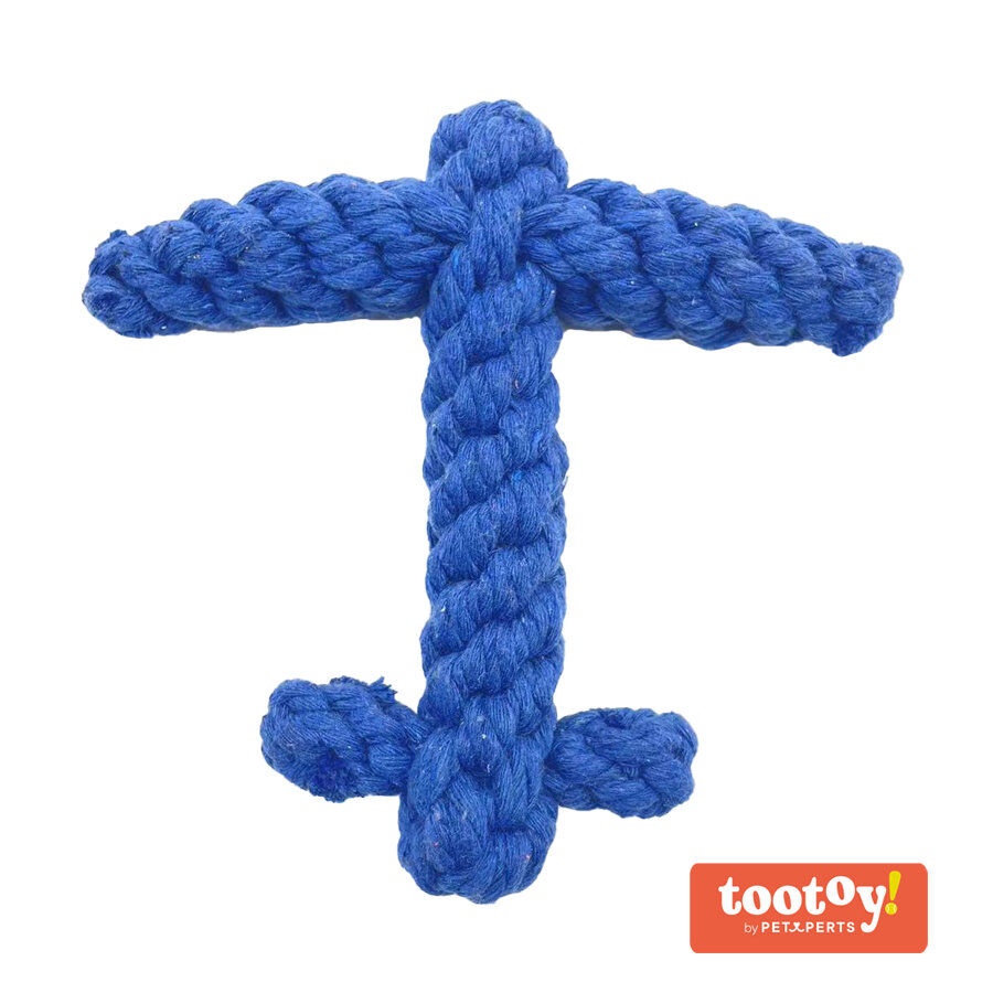 Tootoy! Comfort Anchor Rope brinquedo com corda para cães