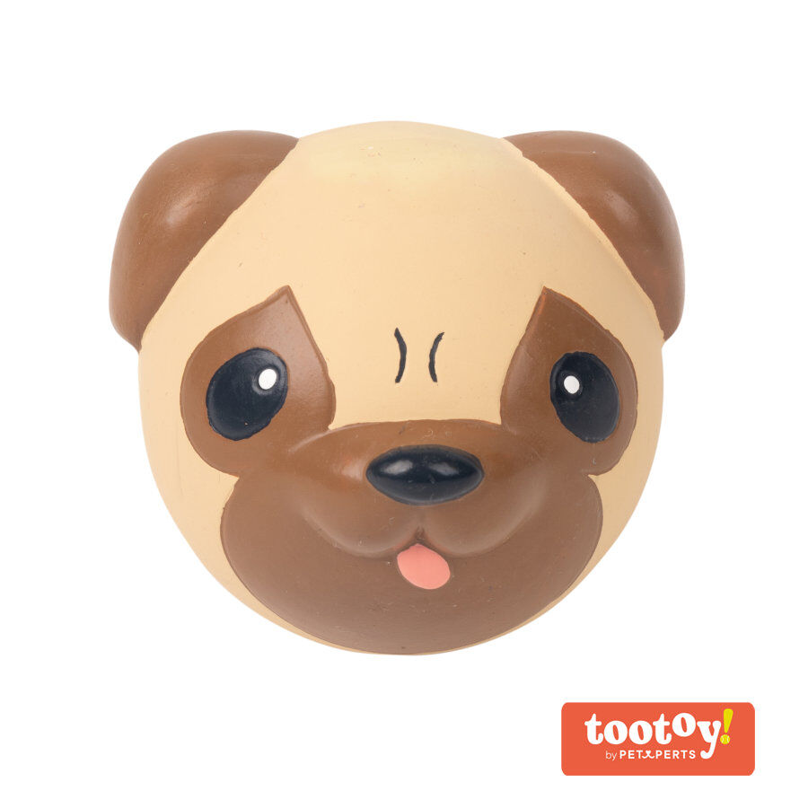 Tootoy! Chew Pug Mordedor de látex com som para cães