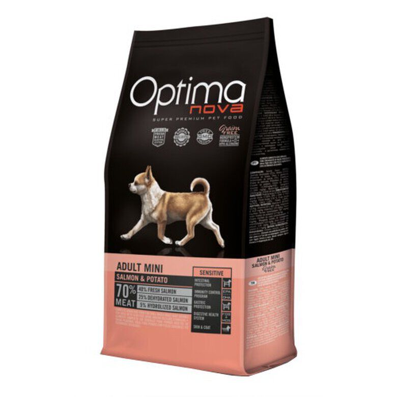 Optima Nova Adult Mini Salmão ração para cães