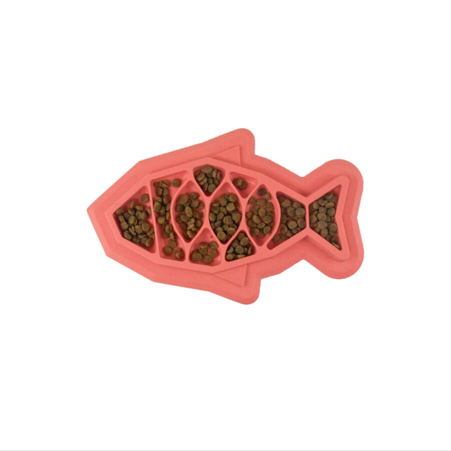 Outward Hound Catstages Fishie Fun Peixe Brinquedo Dispensador de alimentos para gatos, , large image number null