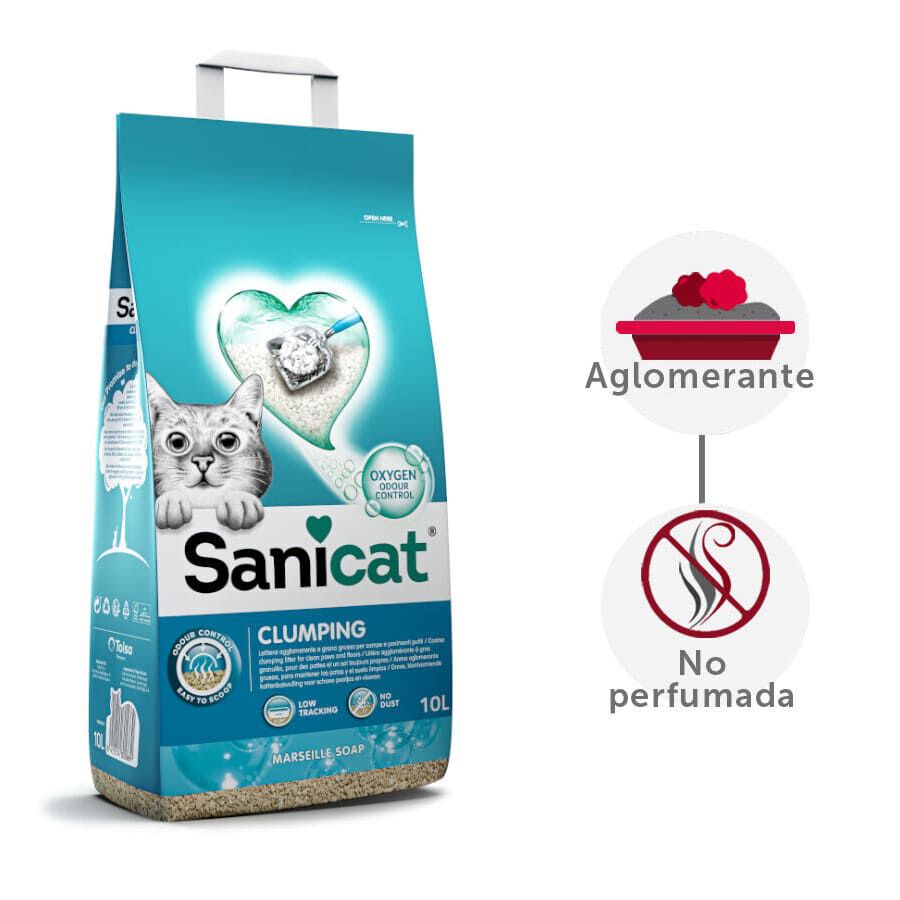 Sanicat Cumpling White Areia para gatos, , large image number null