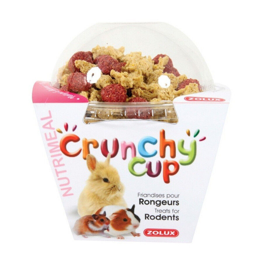 Zolux Crunchy Cups Nuggets Cenoura e Beterraba Snack para roedores, , large image number null