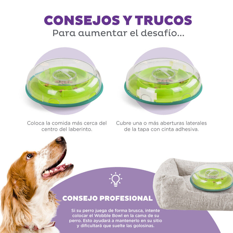 Outward Hound Nina Ottosson Wobble Bowl Brinquedo interativo com dispensador de snacks para cães, , large image number null