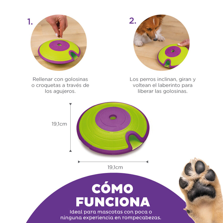 Outward Hound Nina Ottosson Treat Maze Disco interativo para cães, , large image number null