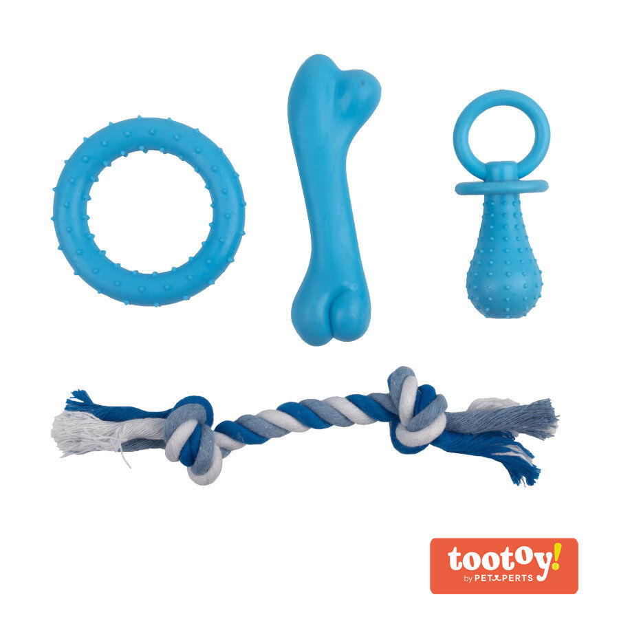 Tootoy! Chew Teething Conjunto de mordedores para cachorros