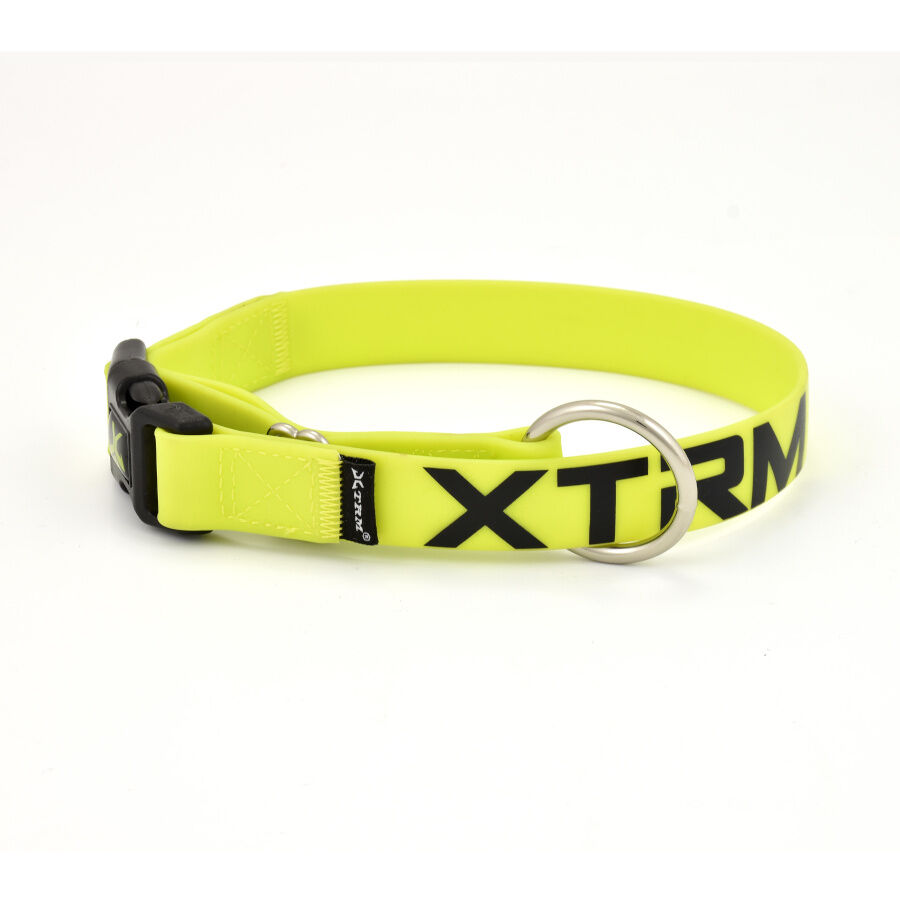 X-TRM Coleira Amarela para cães em PVC
