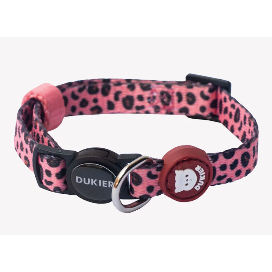 Dukier Leopard coleira para gatos