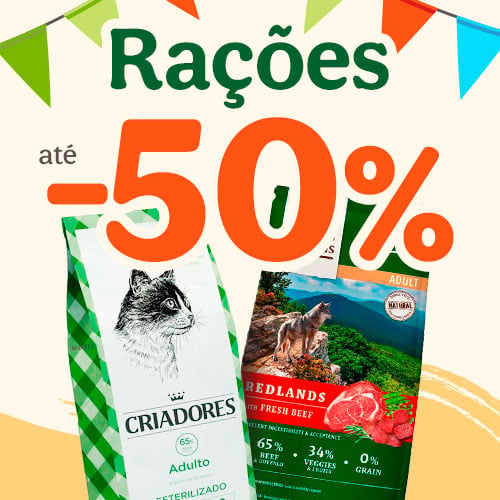 Rações até -50%