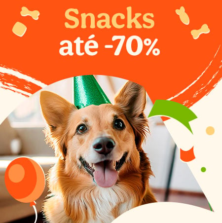 Snacks até 70% de desconto