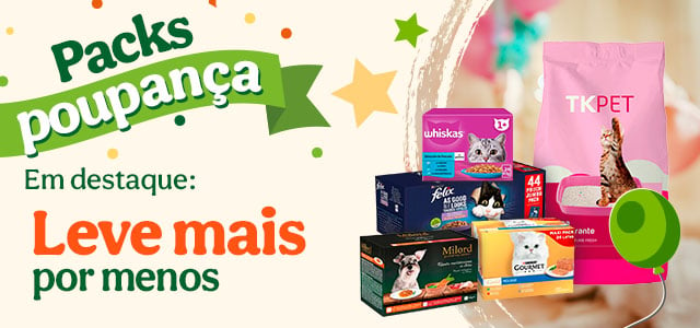 Packs Poupança - Leve mais unidades, com desconto