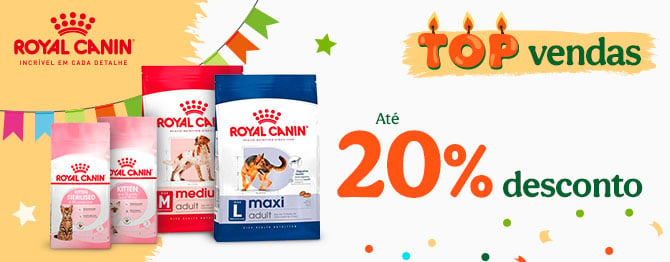 -20% Top Vendas Royal Canin