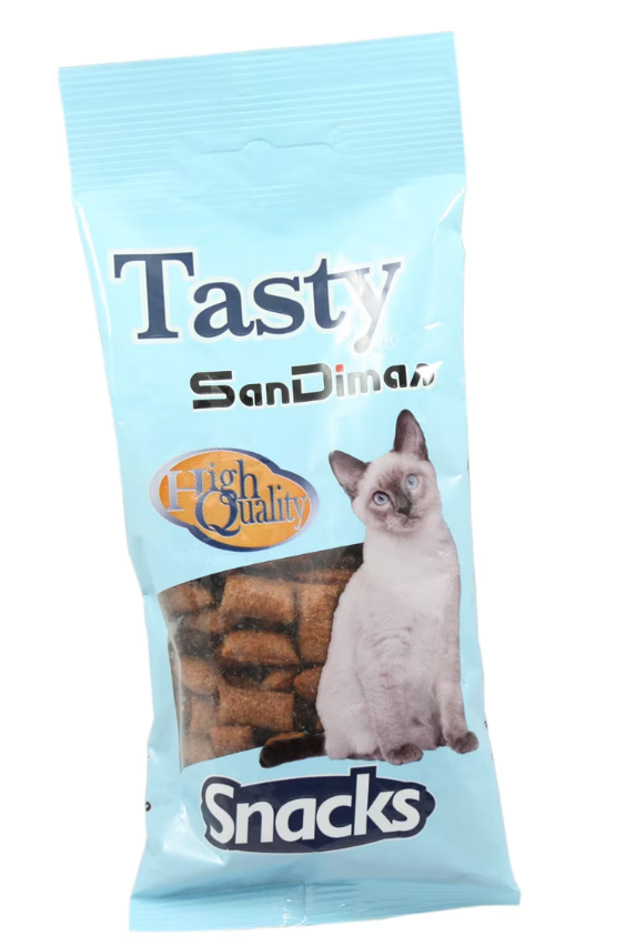 0.05 KG San Dimas Tasty Snacks de Salmão para gatos