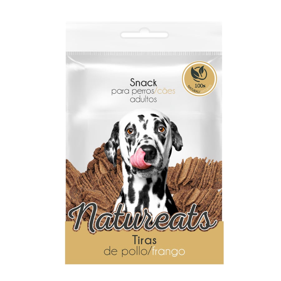 0.1 KG Natureats Tiras de Frango para cães