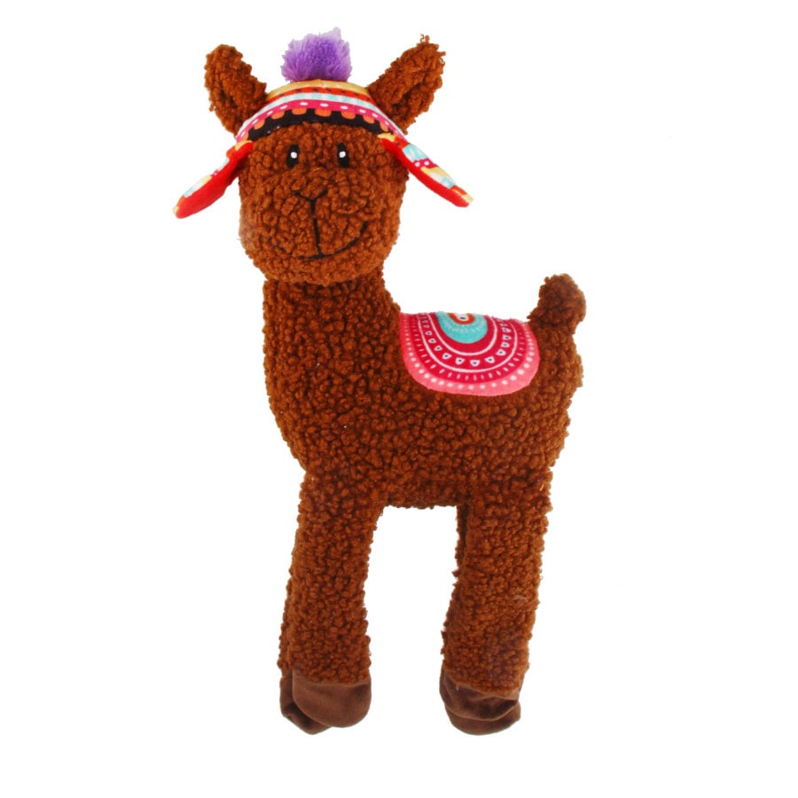 Tootoy! Comfort Long Legs Alpaca peluche com som para cães