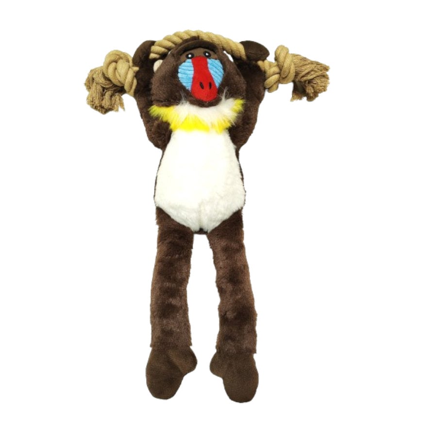 Tootoy! Comfort Hanging Monkey Cuddler peluche com som para cães