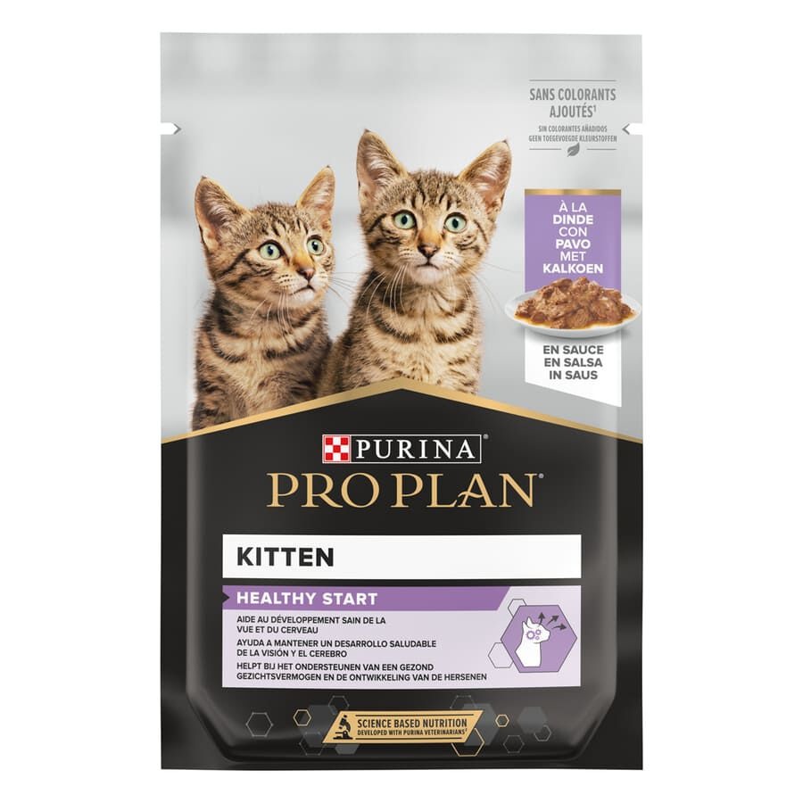 85 g Pro Plan NutriSavour Feline Junior Peru saqueta em molho