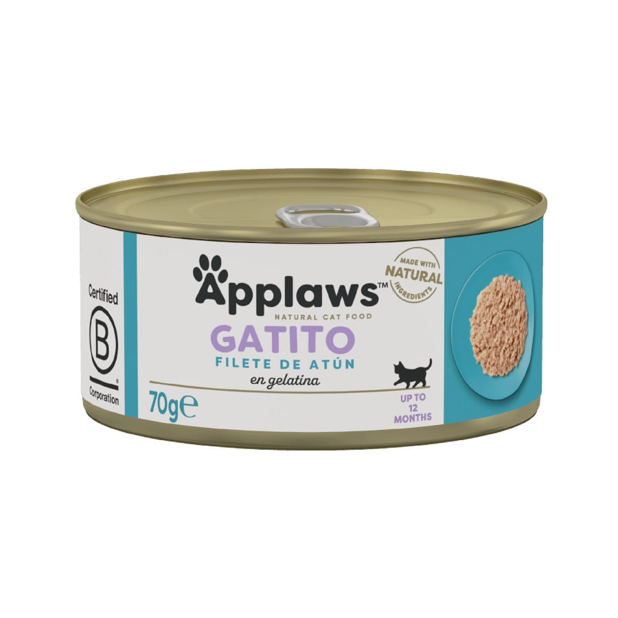 70 g Applaws Kitten Caldo de Atum lata