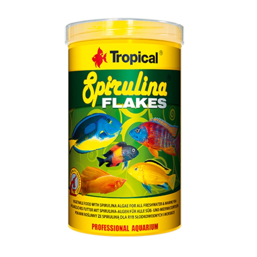 Tropical Spirulina escamas para peixes