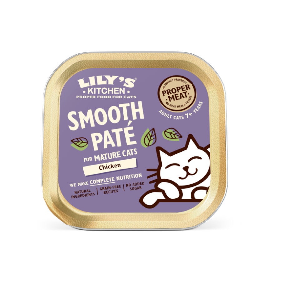 85 g Lily's Kitchen Mature Smooth Frango em patê para gatos