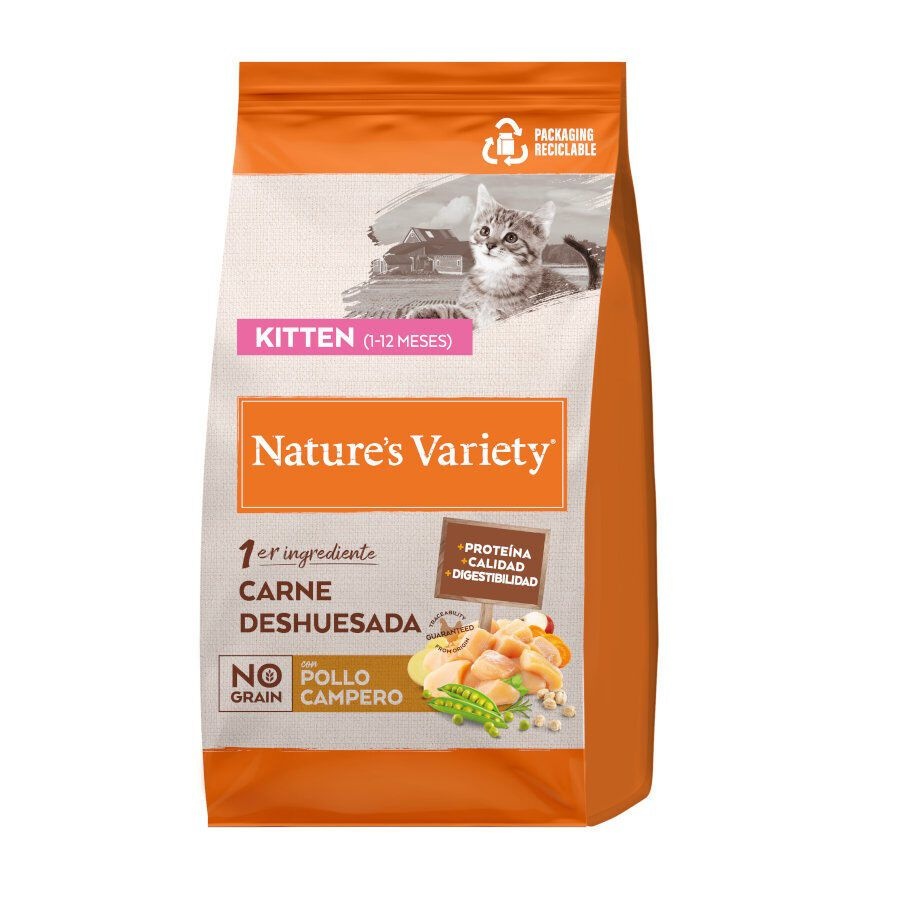 3 KG 3 kg Nature's Variety No Grain Kitten Frango ração para gatos