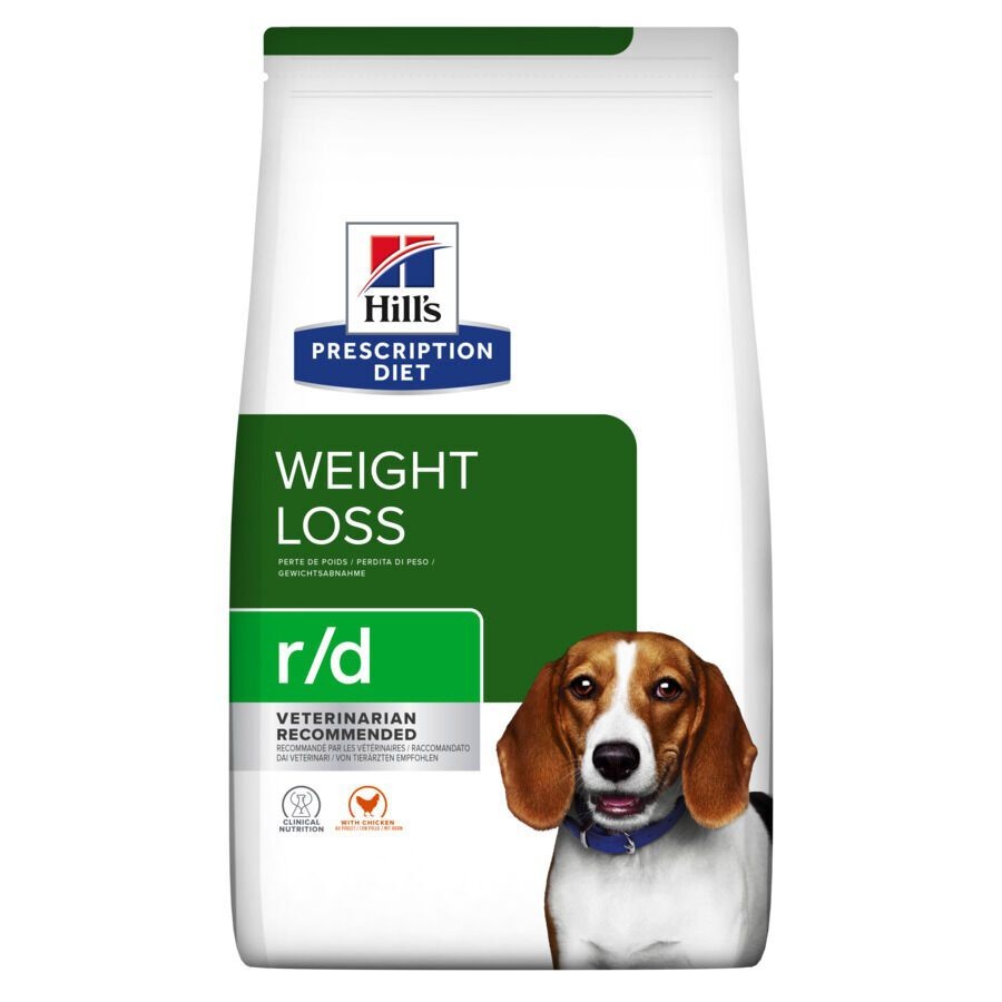 4 kg Hill's Prescription Diet Weight Loss r/d Frango ração para cães