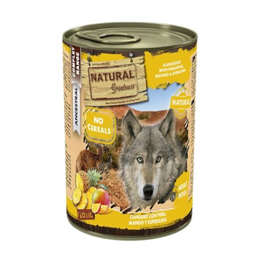 0.4 KG Natural Greatness Canguru lata para cães