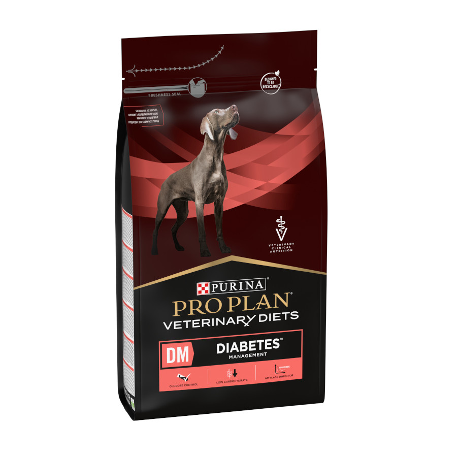 12 kg Pro Plan Veterinary Diets DM Diabetic ração para cães