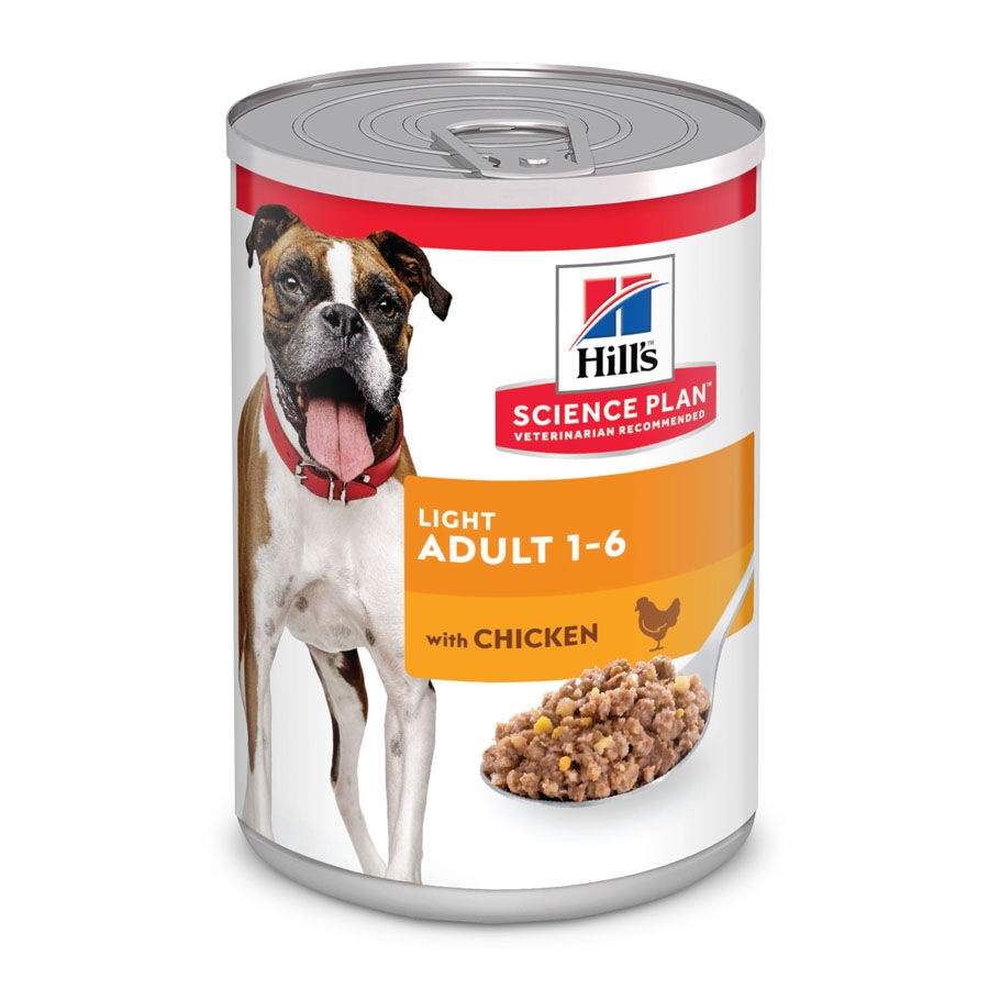 48 latas x 370 g Hill's Adult Light Frango em lata Pack poupança!