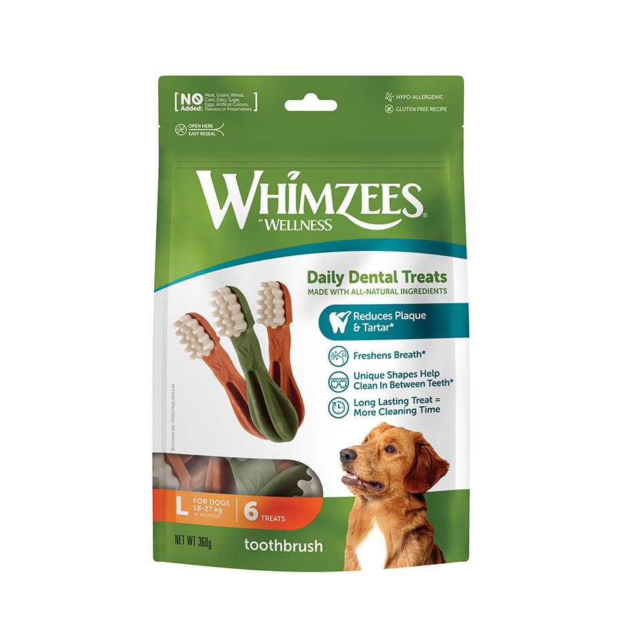 12 sticks Whimzees Snacks Dentários para cães de raças grandes Pack poupança!