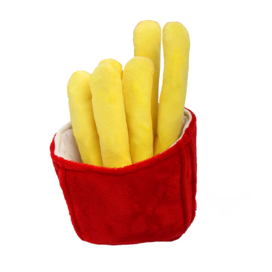 Tootoy! Fries Cuddler Yellow Peluche para cães