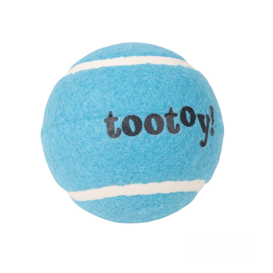 Tootoy! Chase Squeaker Ball Azul bola de ténis para cães