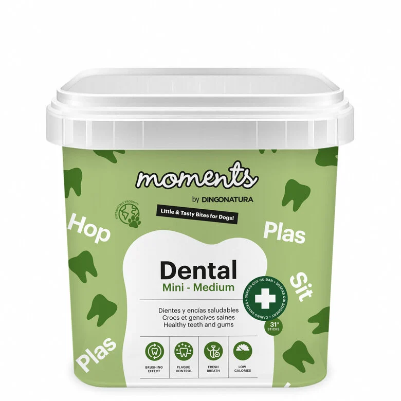 0.5 KG Moments Snacks Dentários Mini&Medium para cães