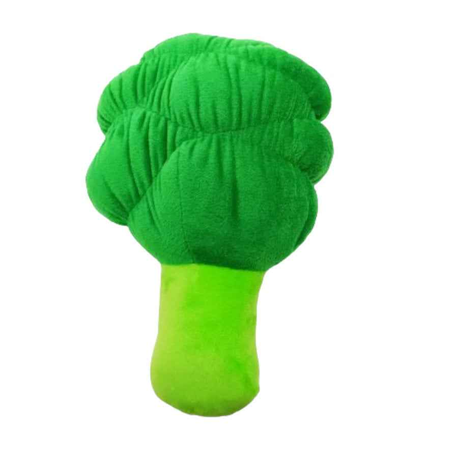 Tootoy! Comfort Healthy Broccoli Cuddler peluche com som para cães