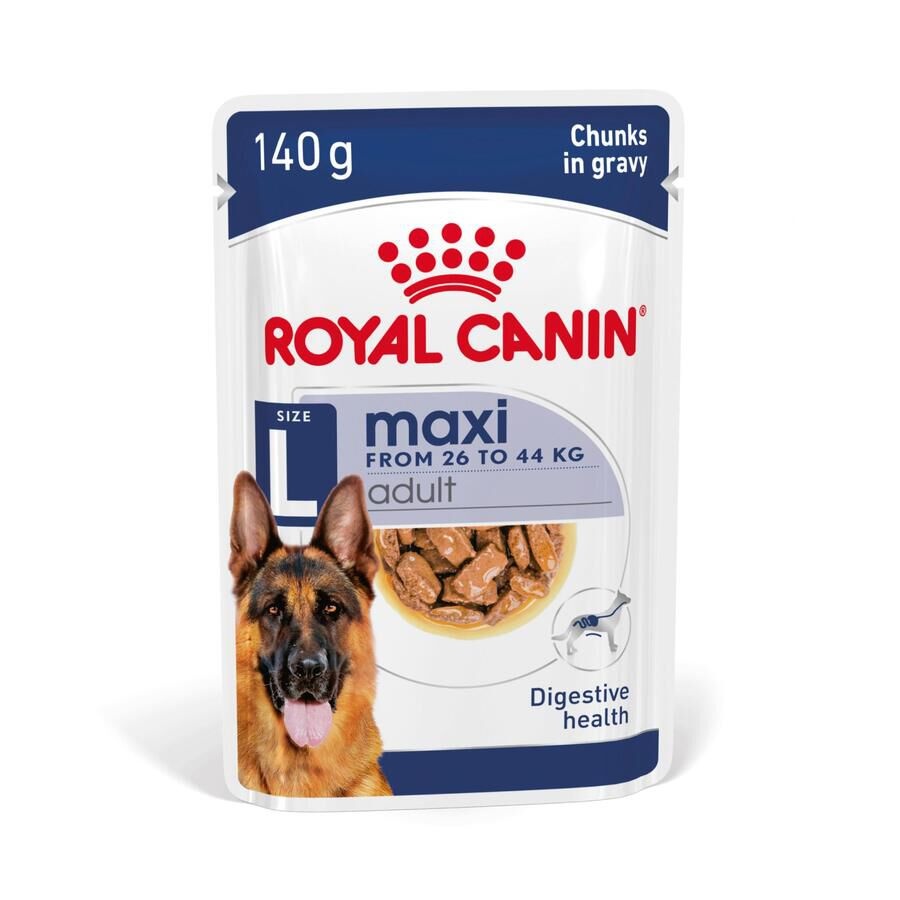 140 g Royal Canin Maxi Adult Carne saquetas em molho para cães