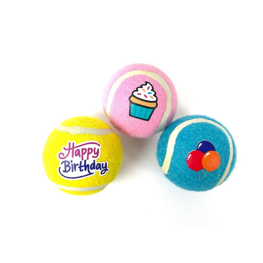 Tootoy! Comfort Happy Birthday Pack de bolas para cães