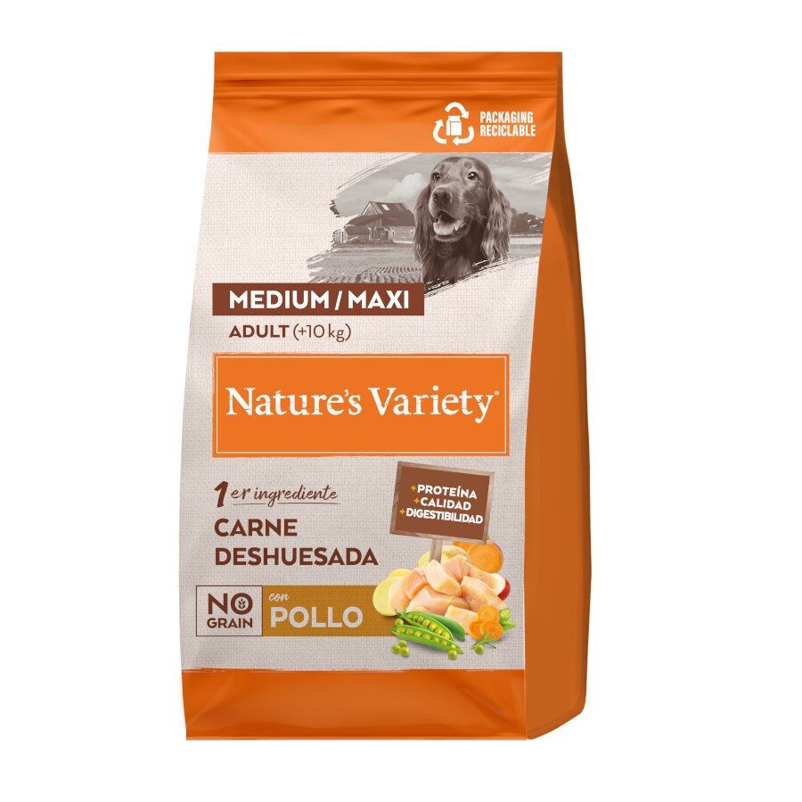 12 KG Nature's Variety No Grain Adult Medium Maxi Frango ração para cães