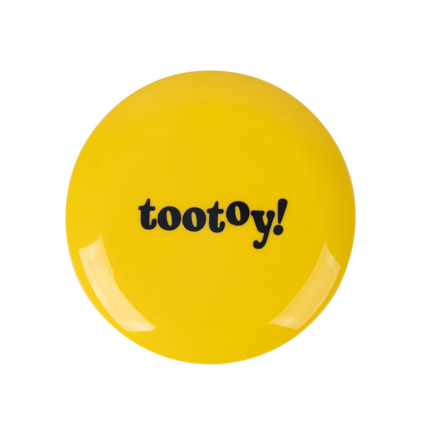 Tootoy! Flying disc Yellow Frisbee Amarelo para cães