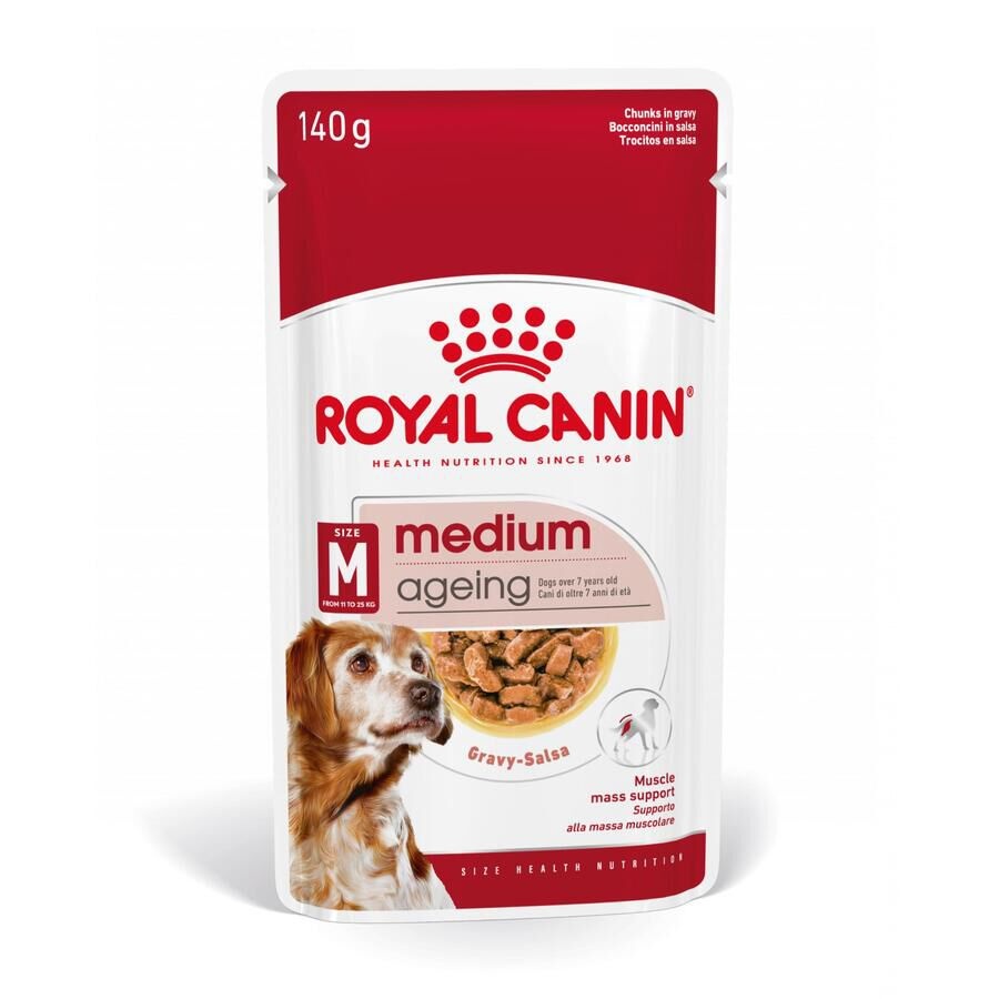 48 saquetas x 140 g Royal Canin Medium Ageing saquetas em molho para cães Pack poupança!